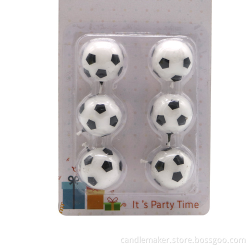 New Designed Cartoon Football Party Birthday Candle